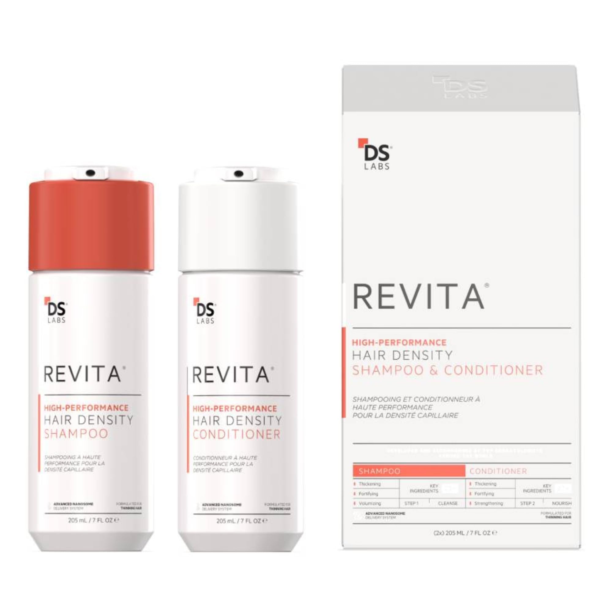 DS Laboratories Revita Tablets, Hair Supplement for Hair Growth Support and Revita Shampoo and Conditioner Set