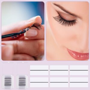 100 Pieces Self Adhesive Lash Strips Eyelash Glue for False Lashes Adhesives Fake Eyelashes Glue for Women Girls Makeup Eyelash Extension