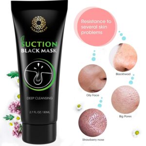 Blackhead Remover Mask, 80ML Purifying Peel Off Mask Remover Mask, Charcoal Face Mask for Deep Cleansing Blackheads