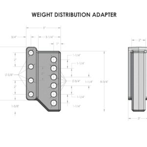 BulletProof Hitches Heavy Duty Weight Distribution Adapter