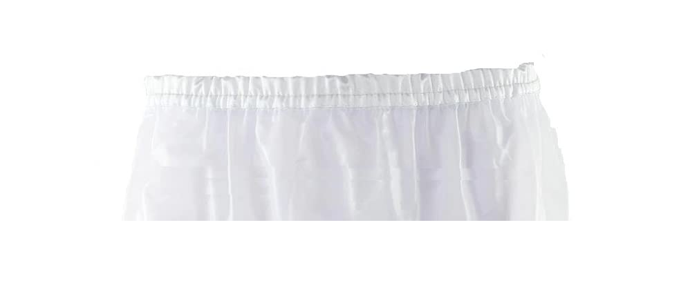 KINS Tuffy Adult Incontinence Plastic Pants Diaper Covers with 1" Waistband White (X-Large)