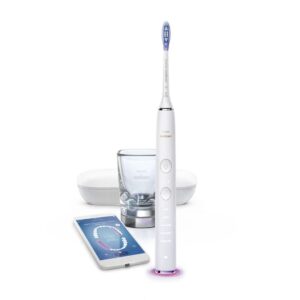 philips sonicare hx9924/01 electric rechargeable sonic toothbrush with smart sensor technology, 5 flexible brushing modes, 3 intensities and usb charging travel caser