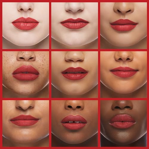 Oulac Red Matte Lipstick for Women, Classic Red Lip Stain Long Lasting Waterproof, No Transfer, Creamy High Pigmented Formula with Rose Oil, Vegan & Cruelty-Free, Classic Red M02