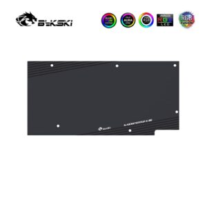 Bykski GPU Waterblock, for ASUS TUF RTX 3070 Ti 8G Gaming, GPU Water Cooler with Metal Backplate (5V 3PIN A-RGB LED)