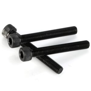 3/8-16 x 1-1/4" Socket Head Cap Screws Cap Bolts, 12.9 Grade Alloy Steel Black Oxide, UNC Coarse Thread Fully Threaded, 10 PCS