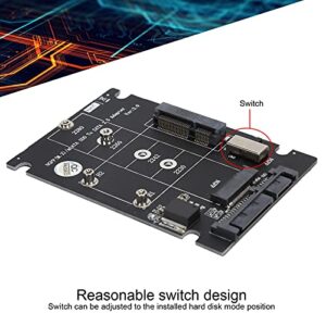 Yoidesu 2 in 1 SSD Adapter Card, MSATA M.2 to SATA Interface Hard Drive Expansion Board Support mSATA Interface/M.2 2230/2240/2260/2280 SSD Adapter with Switch