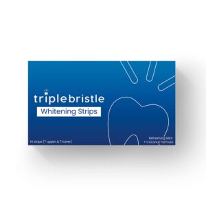 Triple Bristle Max | 4 Brush Modes | Patented 3 Head Design | Dentist Created & Approved | Soft Charcoal Infused Nylon Bristles Teeth Whitening Strips