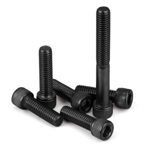 3/8-16 x 1-1/4" Socket Head Cap Screws Cap Bolts, 12.9 Grade Alloy Steel Black Oxide, UNC Coarse Thread Fully Threaded, 10 PCS