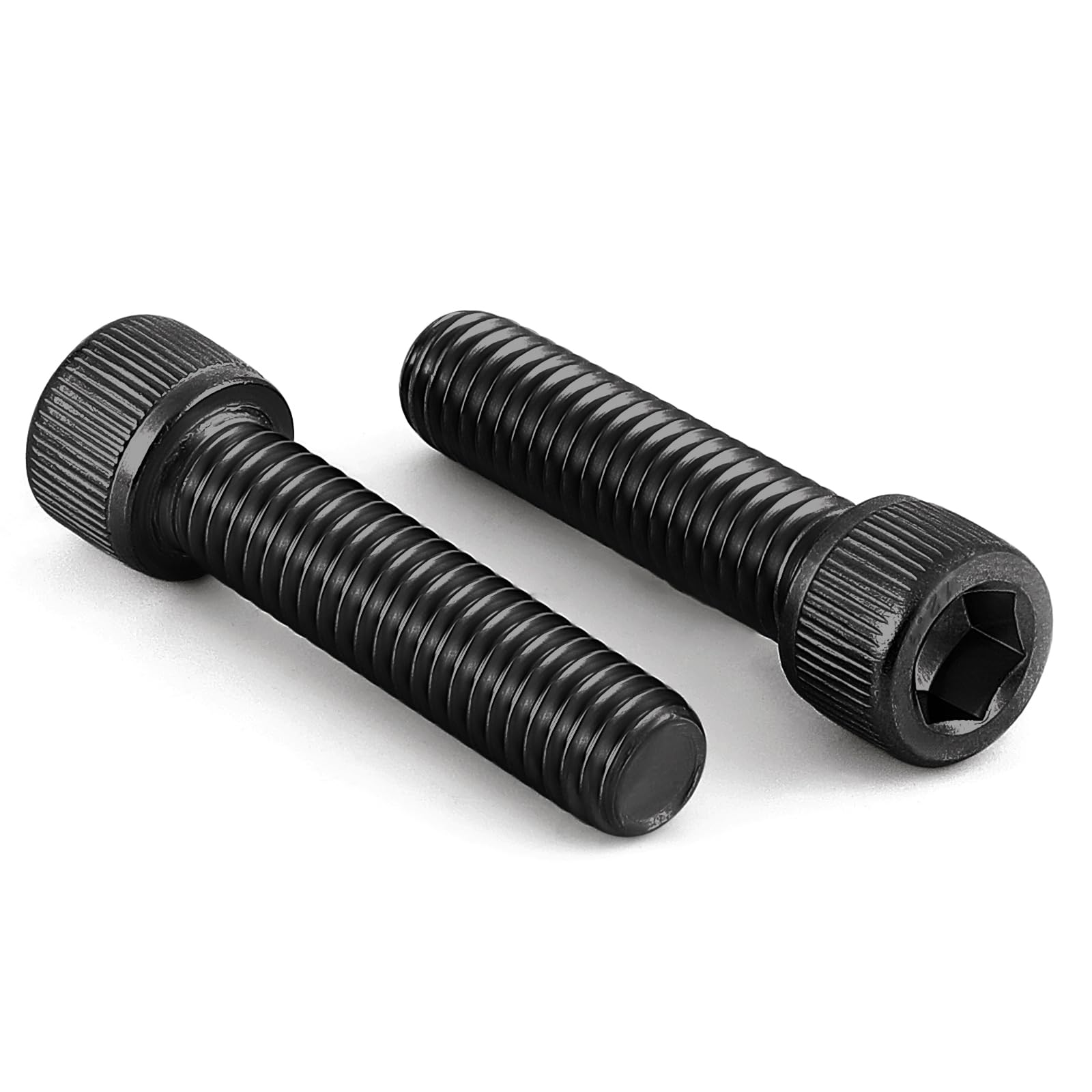 3/8-16 x 1-1/4" Socket Head Cap Screws Cap Bolts, 12.9 Grade Alloy Steel Black Oxide, UNC Coarse Thread Fully Threaded, 10 PCS