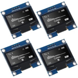 4pcs 1.3" oled display module spi iic i2c serial 128x64 ssh1106 ssd1306 oled lcd display lcd module for raspberry pi/avr/pic/stm32 (white)