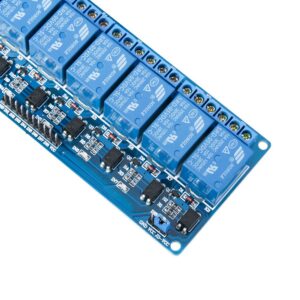 ELEGOO 8 Channel DC 5V Relay Module with Optocoupler Compatible with Arduino UNO R3 MEGA 1280 DSP ARM PIC AVR STM32