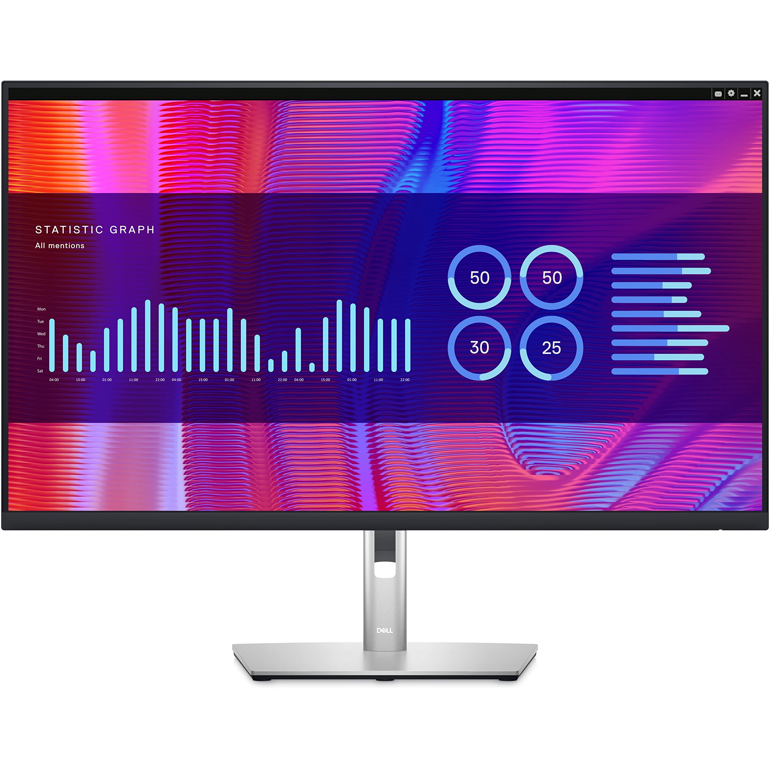 Dell P3223DE 31.5" QHD WLED LCD Monitor - 16:9 - Black, Silver