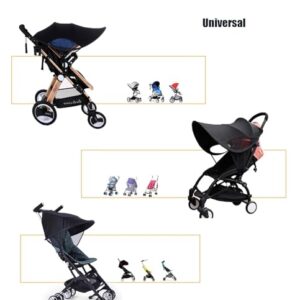 Baby Stroller Sun Shade Cover Universal Stroller Canopy Awning UV Protection Sun Cover for Car Seat Pram Pushchair Sun Shade Baby Buggy Sun Shield Foldable Removable