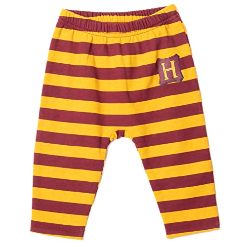 Harry Potter Infant Baby Boys Fleece Pullover Hoodie Bodysuit and Pants 3 Piece Outfit Set Maroon 18 Months