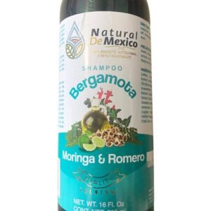 Shampoo de Bergamota Organico con Moringa y Romero Shampoo 16 Fl Oz Enriquecido Premium Quality