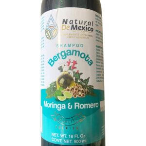 Shampoo de Bergamota Organico con Moringa y Romero Shampoo 16 Fl Oz Enriquecido Premium Quality