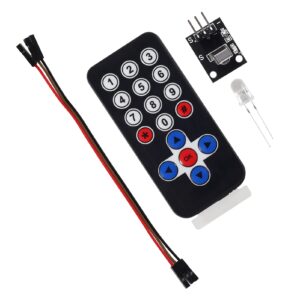 DWEII 6 Sets Infrared IR Wireless Remote Control Module Kits DIY Kit HX1838 for Arduino Raspberry Pi