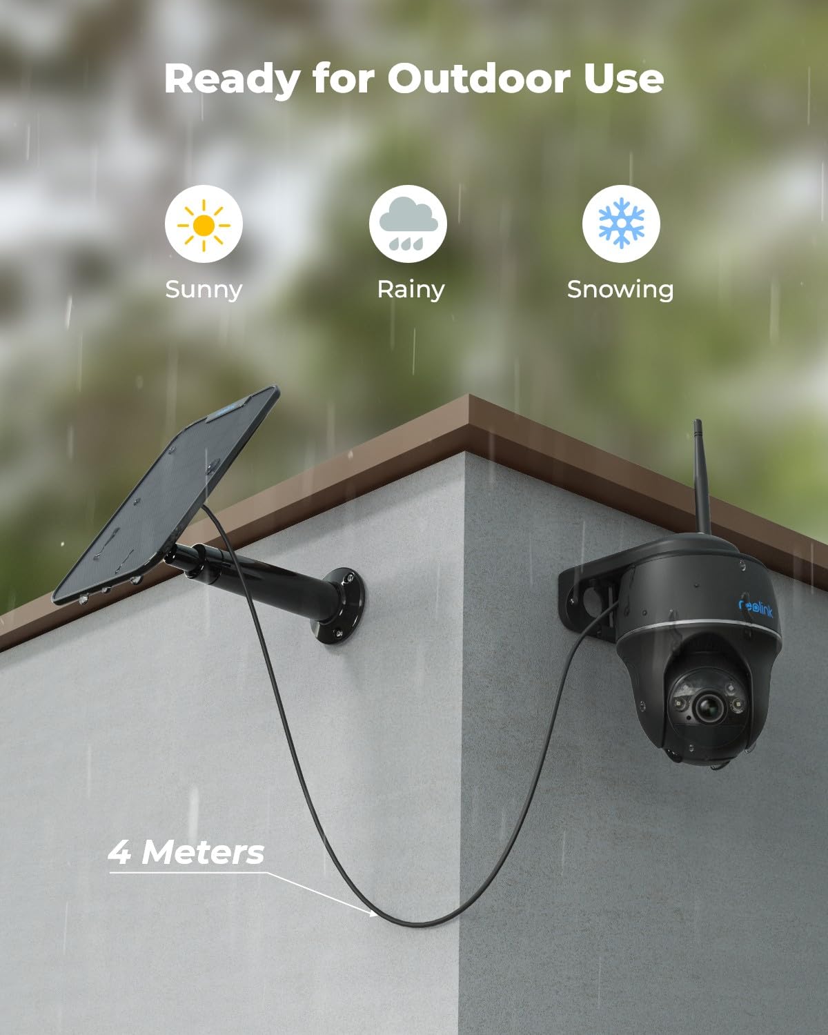 REOLINK 5MP Security Camera System Wireless Outdoor, Pan Tilt Battery Solar Cam with 2.4/5GHz Dual-Band WiFi, Smart Detection, PIR Sensor, 2-Way Talk, Argus PT with Solar Panel+128GB SD Card