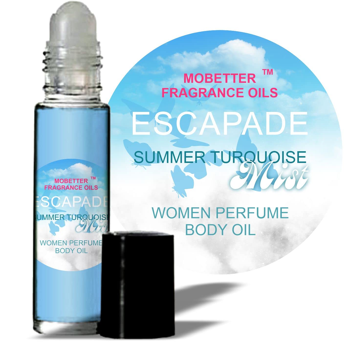 MOBETTER FRAGRANCE OILS Escapade Summer Turquoise Women Perfume Body Oil