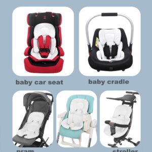 Pram Liner Universal Seat Liner Seat Cushion for Pushchair Stroller Baby Highchair Car Seat Insert Pad Soft Cosy Infant Newborn Reversible for Buggy Bassinet