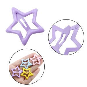 30 PACK Star Snap Hair Clips Non-slip Toddlers Colorful Cute Lovely Metal Hair Barrettes Hair Accessories for Women Girls Mixed Color(Style 2)