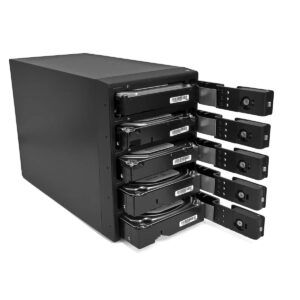 Oyen Digital 100TB Mobius 5-Bay FireWire 800, eSATA, USB 3.0 RAID Hard Drive Array, 3R5-EB3-100TB