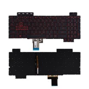 sunmall replacement keyboard compatible with asus tuf gaming fx504 fx504gm fx504gd fx504ge x505d fx505dy fx505dt fx505du flying fortress fx86s fx86f fx80f fx80ge light backlight