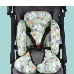 TOPOQ Baby Stroller Insert Stroller Head and Body Support Cushion Car Seat Insert Universal Pram Seat Cushion Stroller Liner Pushchair Seat Cushion Pad for Baby High Chair Buggy Bassinet