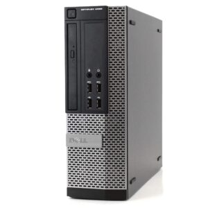 Dell Optiplex 9020 Small Desktop PC Computer | Intel Quad-Core i7 | 32GB Ram | 1TB SSD | 24" 1080p LCD Monitor | RGB Mouse + Keyboard | RGB Desk Speakers | WIFI-5G + Bluetooth | Windows 10 (Renewed)