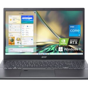 Acer Aspire 5 A515-57G-58R7 Slim Laptop | 15.6" Full HD IPS | Intel Core i5-1240P | NVIDIA GeForce RTX 2050 | 8GB DDR4 | 512GB SSD | Wi-Fi 6 | Thunderbolt 4 | Fingerprint Reader | Backlit KB | Win 11