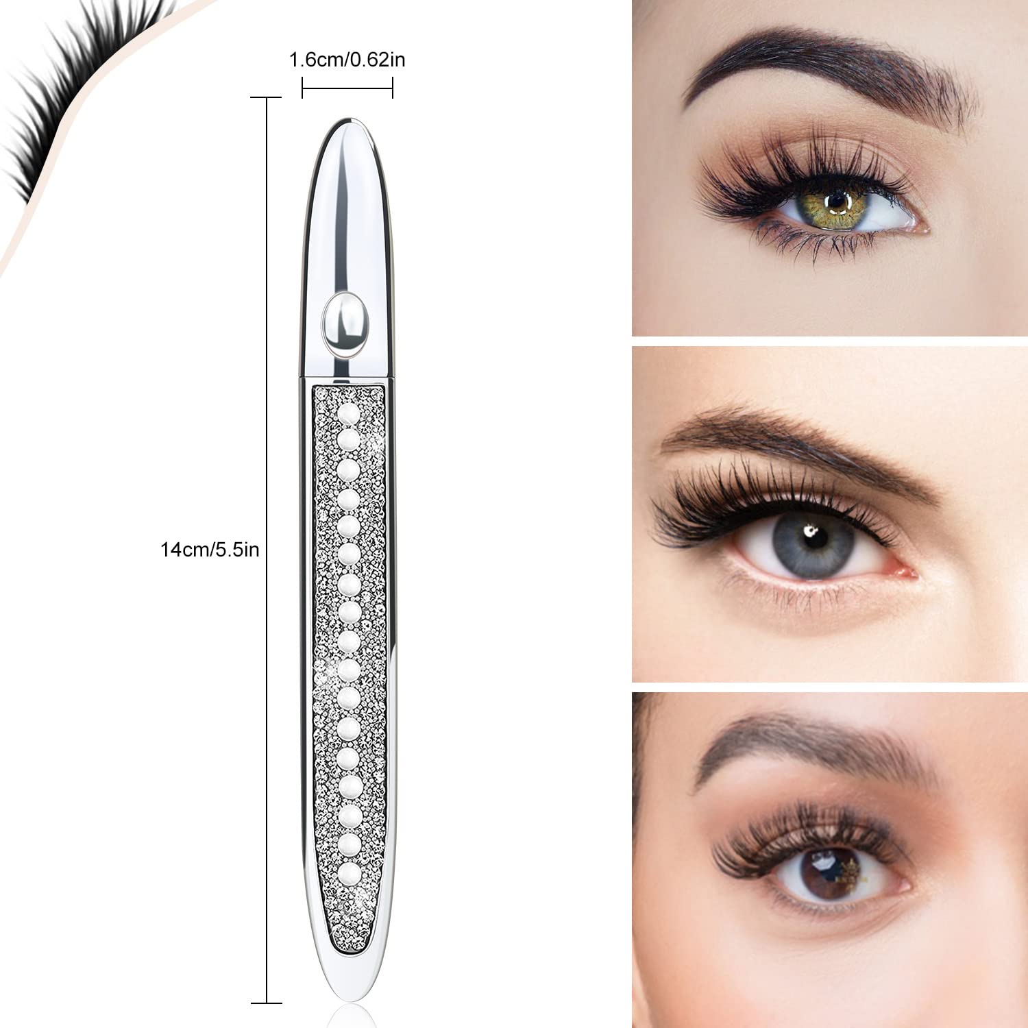 ICORIC Liquid Eyeliner Pen Waterproof, Magic Self-adhesive Long-Lasting Eyelash Glue Pen, Non Magnetic, No Blooming Quick Drying Magnetic Eye Liner (Clear 1Pcs)