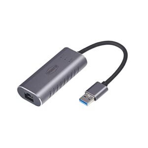 TERRAMASTER USB A to 2.5G Ethernet Adapter, USB 3.0 Gigabit LAN Dongle, Wired LAN Network Connection for NAS/Mac OS/Linux/Windows, Backward Compatible on 2.5G, 1G, 100Mbps, Ideal for TERRAMASTER NAS