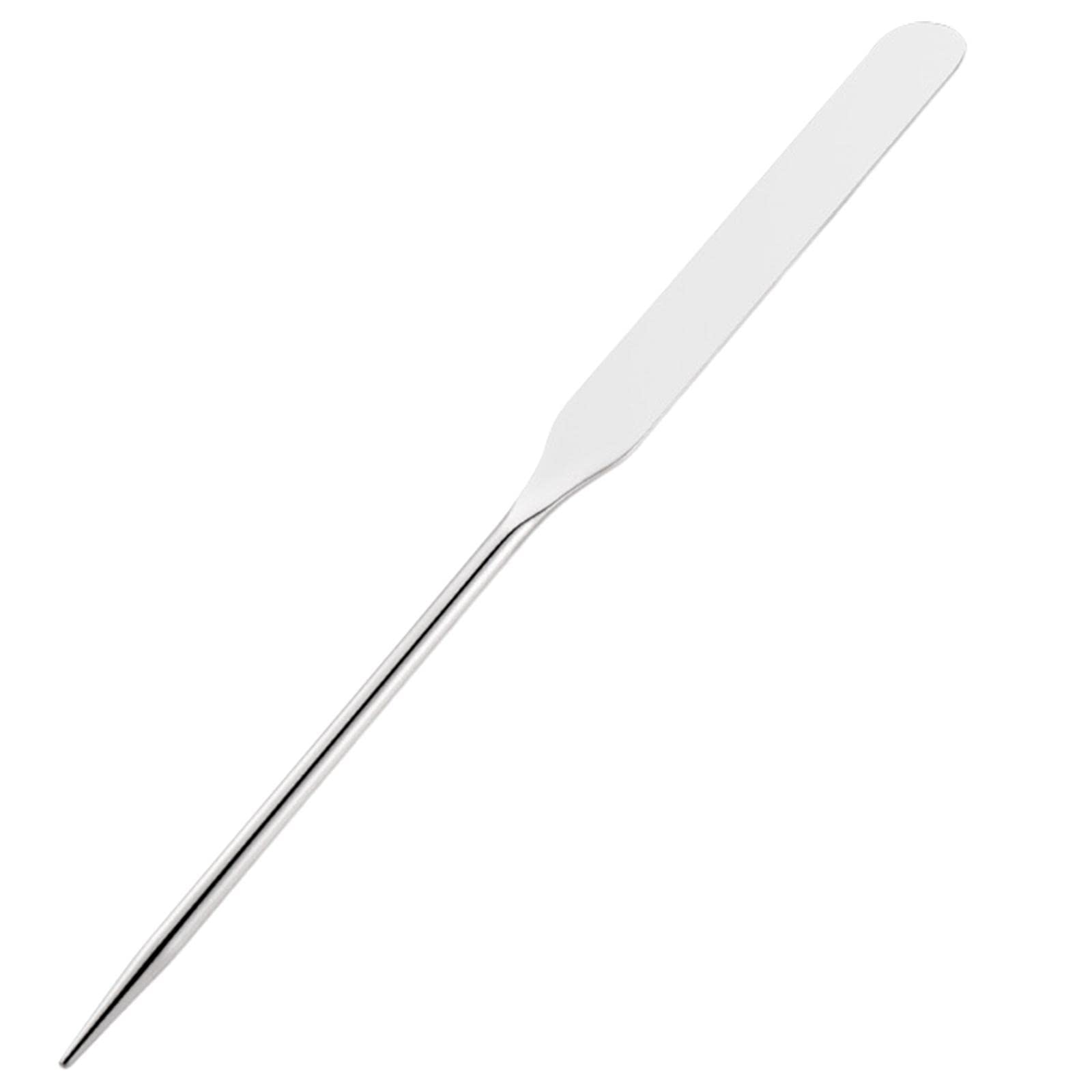 MERIGLARE Stainless Steel Makeup s for Professional, Beginner 161mm Long Facial Mixing Stick (Silver) Fine Workmanship Stylish Durable