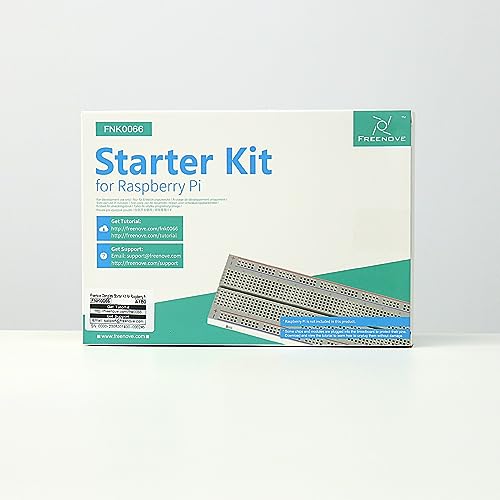 FREENOVE Complete Starter Kit for Raspberry Pi 5 4 B 3 B+ 400, Python C Java Scratch Code, 708-Page Tutorial, 138 Projects, 386 Items, Camera Speaker Sound Sensor (Raspberry Pi NOT Included)