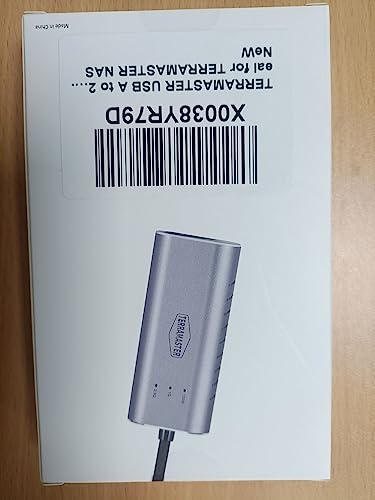 TERRAMASTER USB A to 2.5G Ethernet Adapter, USB 3.0 Gigabit LAN Dongle, Wired LAN Network Connection for NAS/Mac OS/Linux/Windows, Backward Compatible on 2.5G, 1G, 100Mbps, Ideal for TERRAMASTER NAS