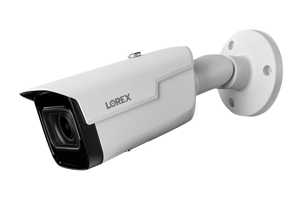 Lorex LNB9292BW-4PK 4K (8MP) White Nocturnal Motorized Varifocal Smart IP Bullet Security Camera (4-Pack). Compatible with N881B, N882B and NR900X NVRs