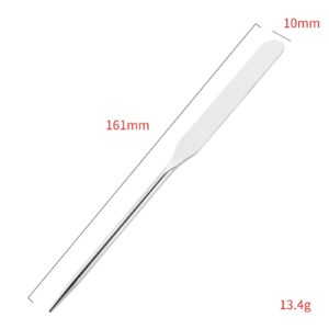 MERIGLARE Stainless Steel Makeup s for Professional, Beginner 161mm Long Facial Mixing Stick (Silver) Fine Workmanship Stylish Durable