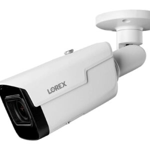 Lorex LNB9292BW-4PK 4K (8MP) White Nocturnal Motorized Varifocal Smart IP Bullet Security Camera (4-Pack). Compatible with N881B, N882B and NR900X NVRs