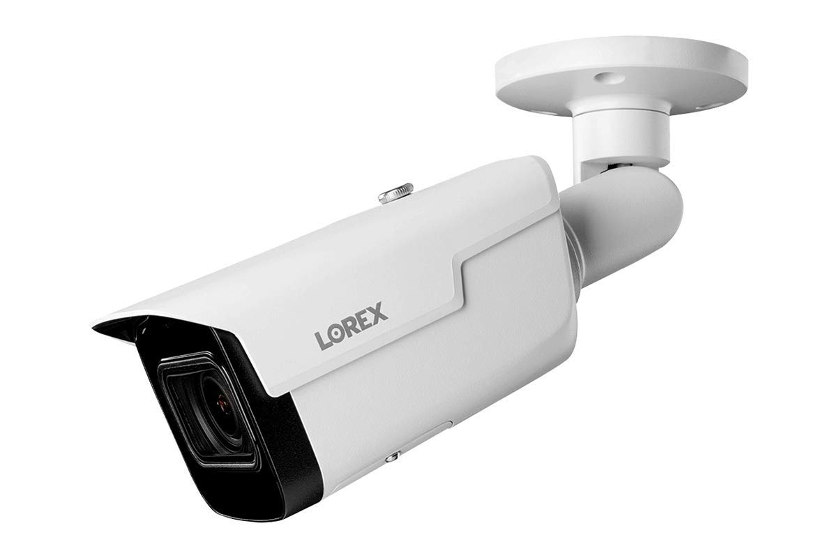 Lorex LNB9292BW-4PK 4K (8MP) White Nocturnal Motorized Varifocal Smart IP Bullet Security Camera (4-Pack). Compatible with N881B, N882B and NR900X NVRs