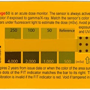 Rad Triage 50 Personal Radiation Detector for Wallet or Pocket, Nuclear Radiation Detector, Electromagnetic Field Detector, Anti Radiation Dosimeter