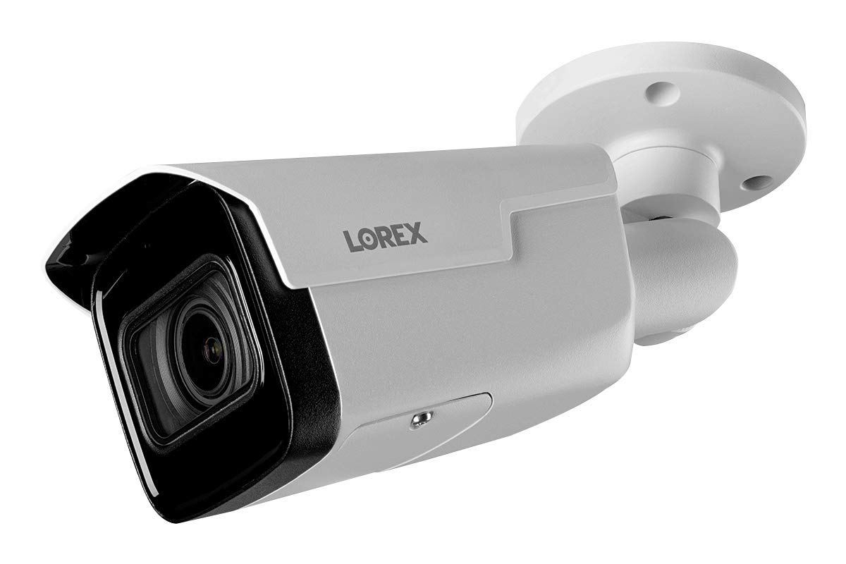 Lorex LNB9292BW-4PK 4K (8MP) White Nocturnal Motorized Varifocal Smart IP Bullet Security Camera (4-Pack). Compatible with N881B, N882B and NR900X NVRs