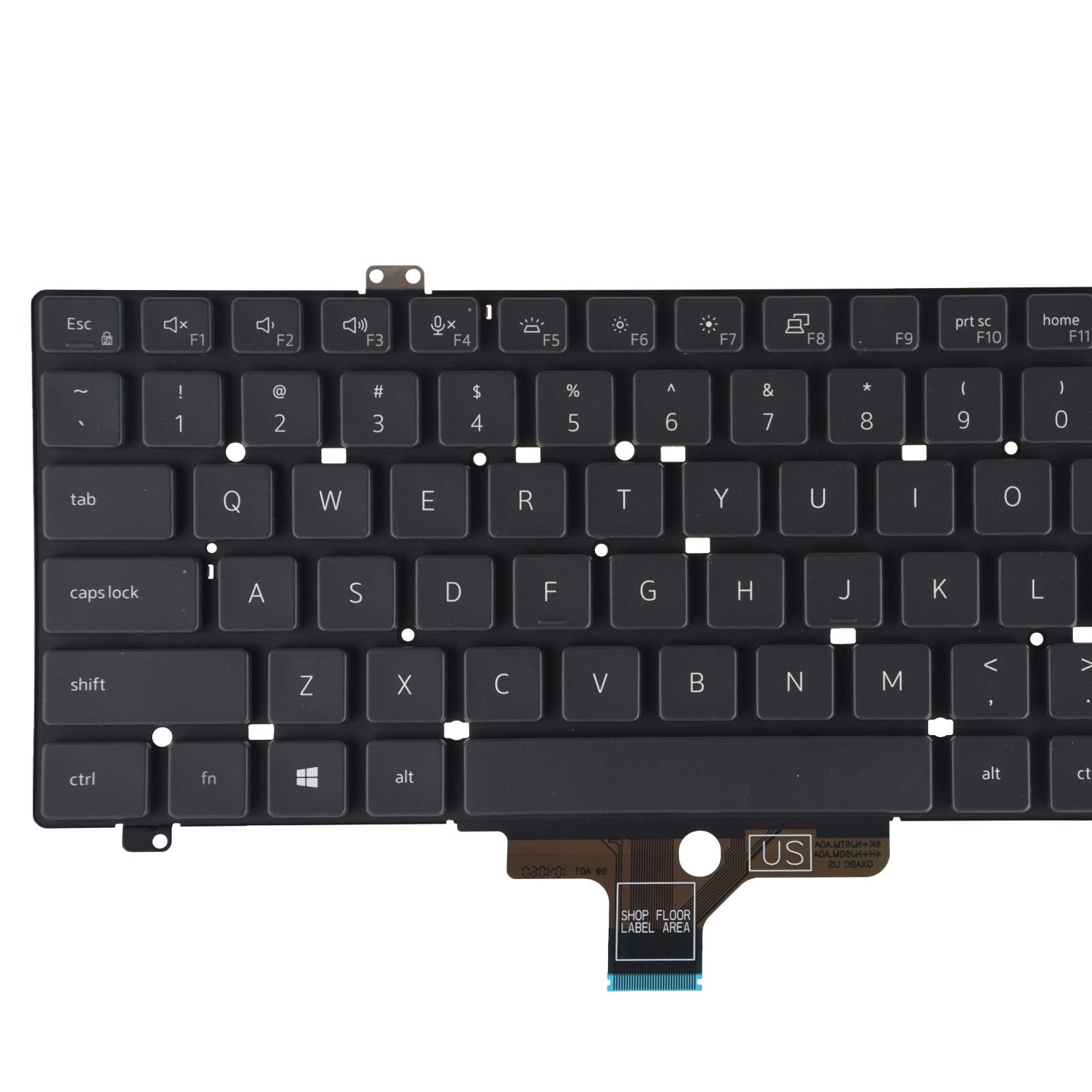 SUNMALL Replacement Keyboard Compatible with Dell Latitude 5420 5421 5430 7420 7520 2021 Series Laptop Without Backlit