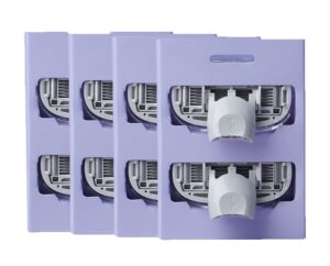 margaret flamingo 5-blade razor replacement blade cartridge (8 cartridges), 8 count (pack of 1)