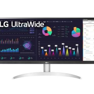 LG UltraWide FHD 29-Inch Computer Monitor 29WQ600-W, IPS with HDR 10 Compatibility, AMD FreeSync, and USB Type-C, White/Silver