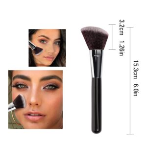 Highlighter & Contour & Blush 3 in 1 Makeup Palette with Brush, Matte Shimmer Glow Illuminator Powder Perfect For Face Highlight,Contour,Bronzer,Shape,Silky Brillliant Compact Make-up