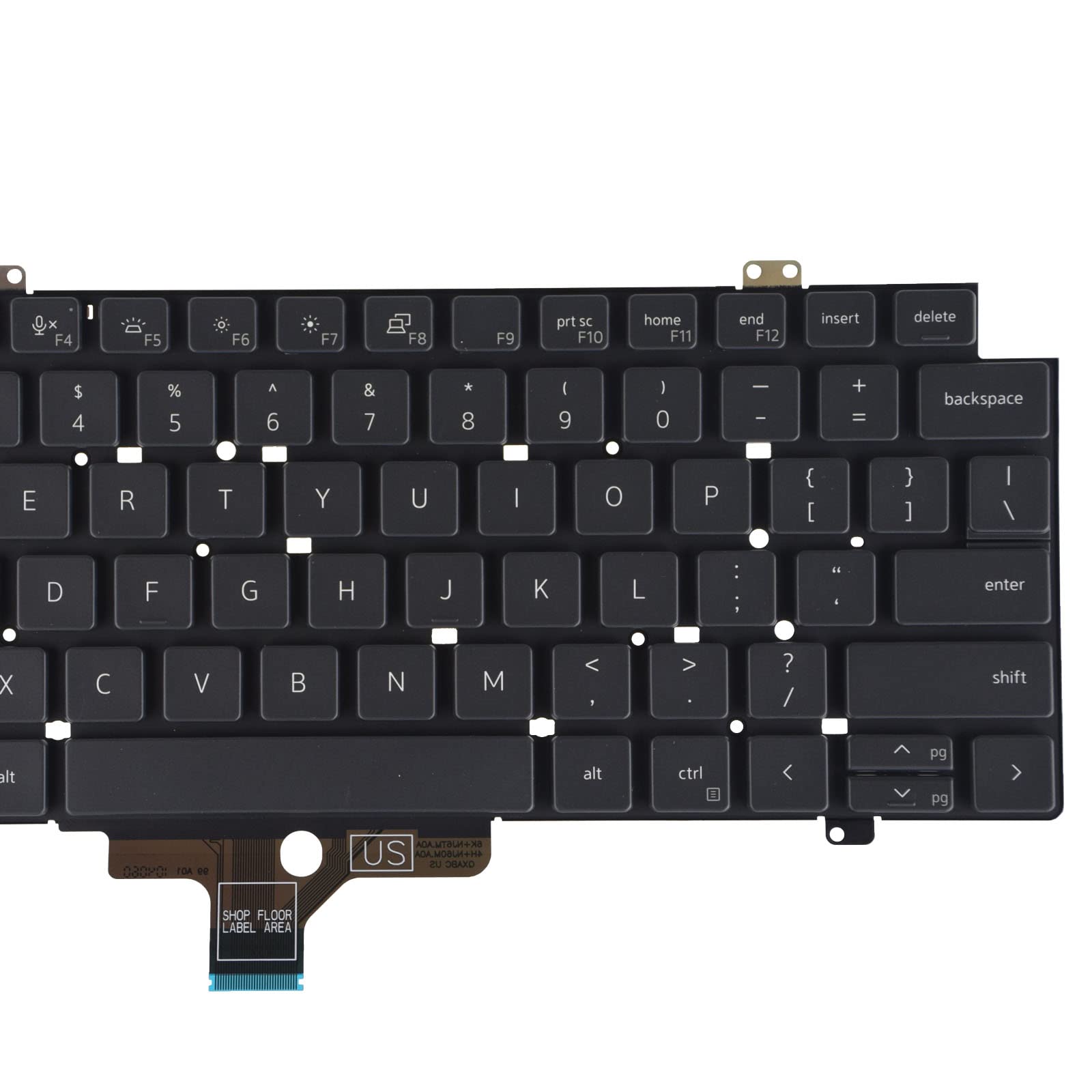 SUNMALL Replacement Keyboard Compatible with Dell Latitude 5420 5421 5430 7420 7520 2021 Series Laptop Without Backlit