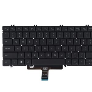 SUNMALL Replacement Keyboard Compatible with Dell Latitude 5520 5521 Precision 3560 3561 with Backlit