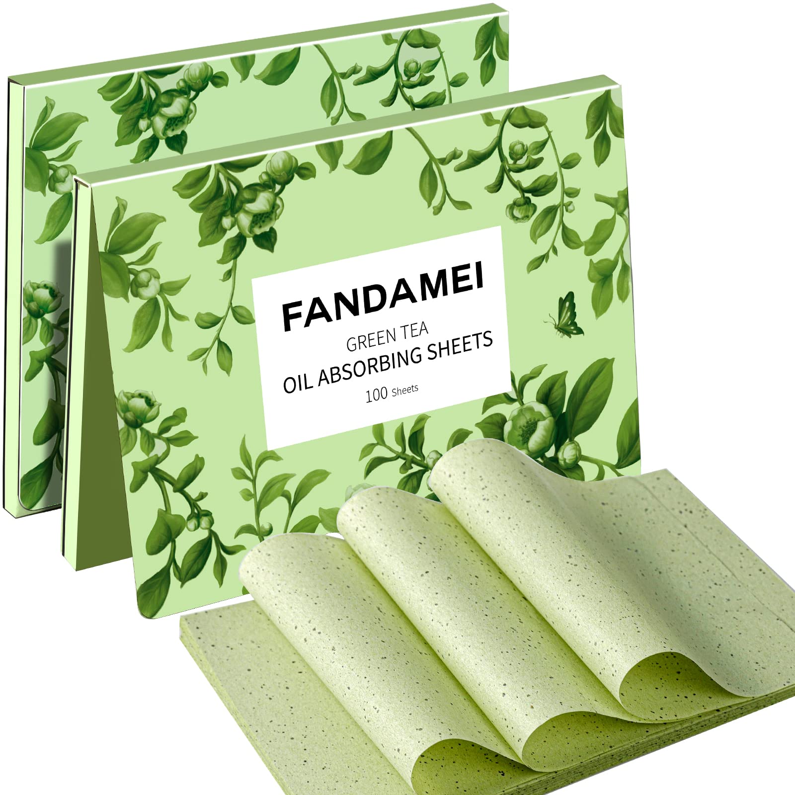 FANDAMEI Oil Blotting Sheets For Face, Oil Blotting Papers For Face, Blotting Paper for Oily Skin, Oil Control Film, Oil Absorbing Sheets For Face, Oil Absorbing Tissues, 200 Counts