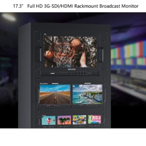 SEETEC P173-9HSD-RM 17.3" Rack Mount Broadcast LCD Monitor with 1920×1080 3G-SDI HDMI AV YPbPr