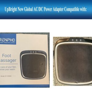 UpBright 12V AC/DC Adapter Compatible with RENPHO RF-FM062 R US RF-FM062US RF-FM062R RF-FM062R-EU Shiatsu Foot Massager Innov IVP1200-2500 IVP12002500 12.0V 2.5A 30W DC12V Power Supply Battery Charger